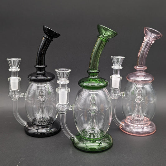 Phoenix 8" Froth Perc Bubbler Bong - Meech Madness Smoke Shop