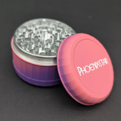 Phoenix Aluminum Mini Color Fade Gripped Grinder-Avernic Smoke Shop