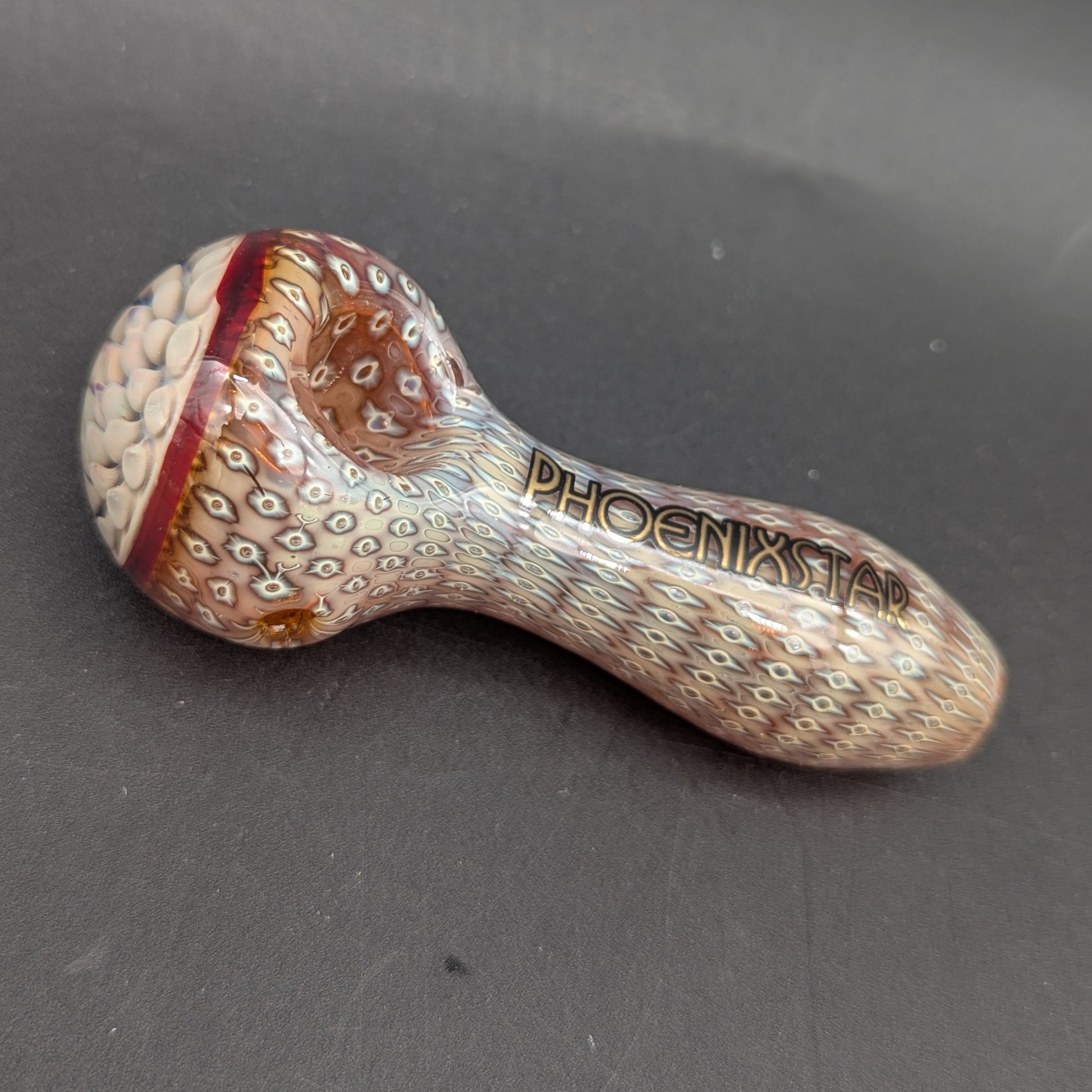 Phoenix Bubble Matrix Pipe W/ Polka Dot Cap-Avernic Smoke Shop