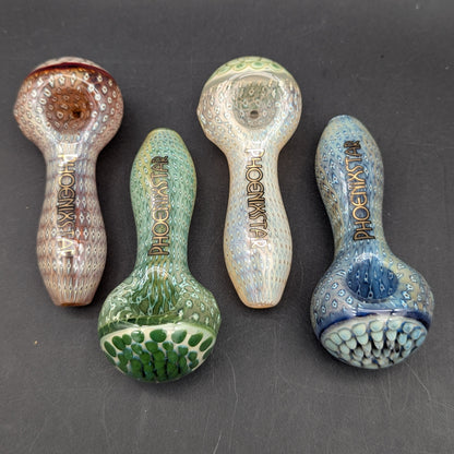 Phoenix Bubble Matrix Pipe W/ Polka Dot Cap-Avernic Smoke Shop
