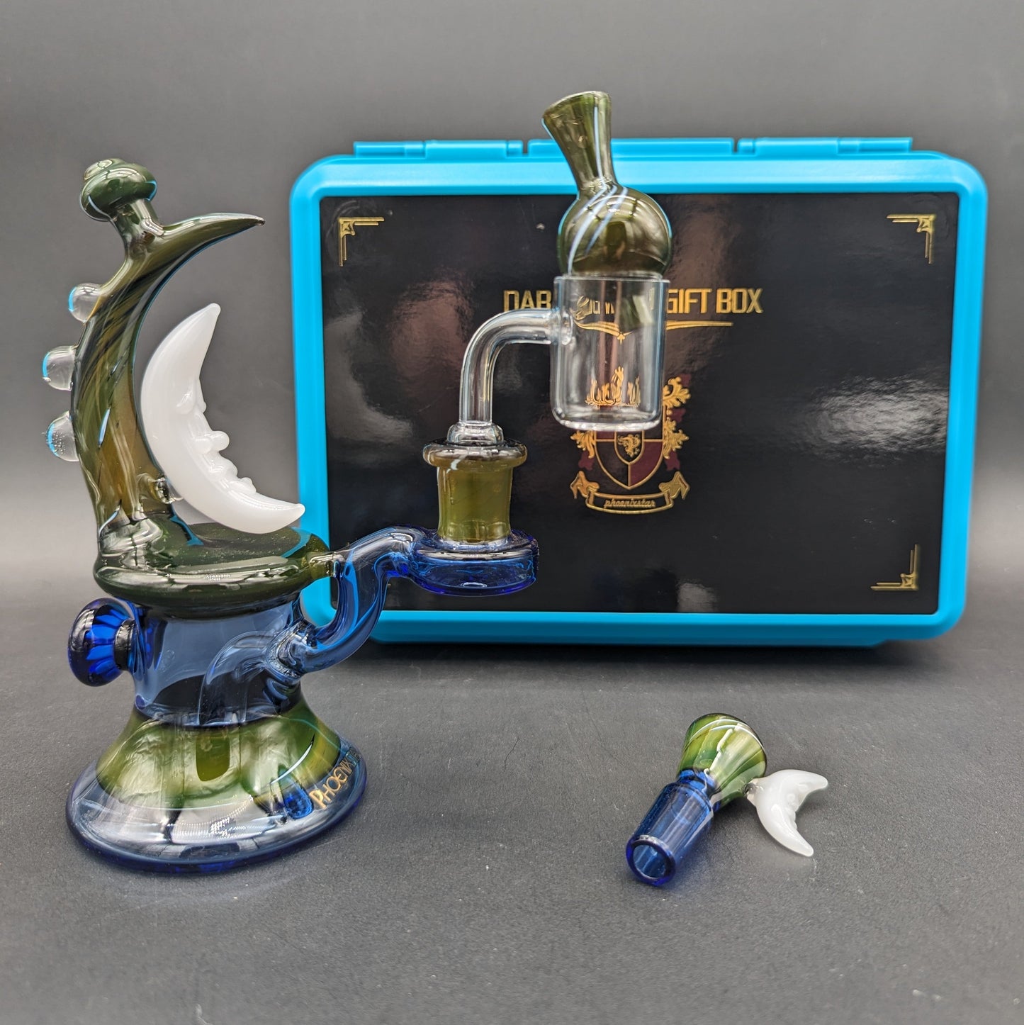 Phoenix Crescent Moon Water Pipe Set-Avernic Smoke Shop