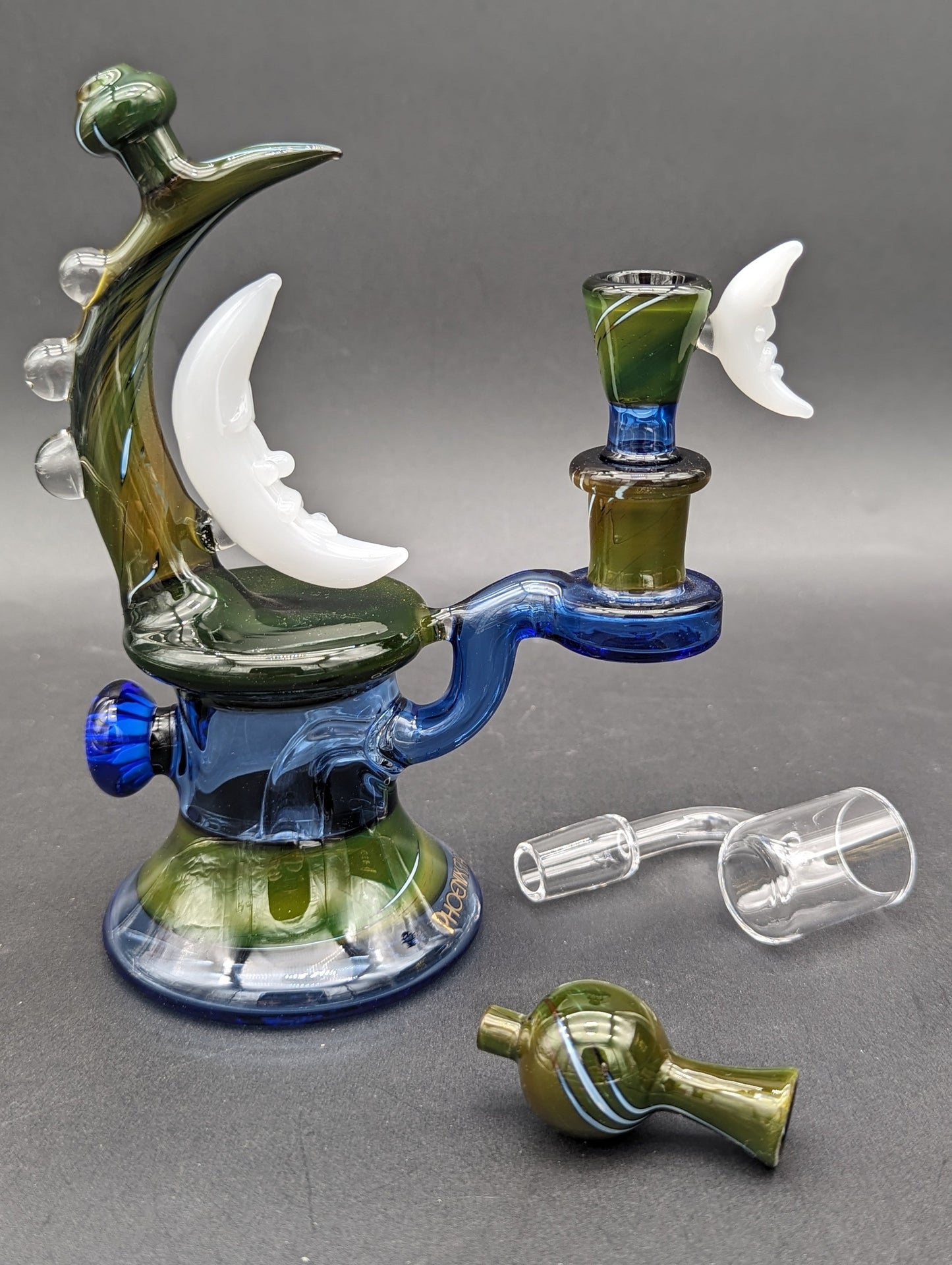 Phoenix Crescent Moon Water Pipe Set-Avernic Smoke Shop