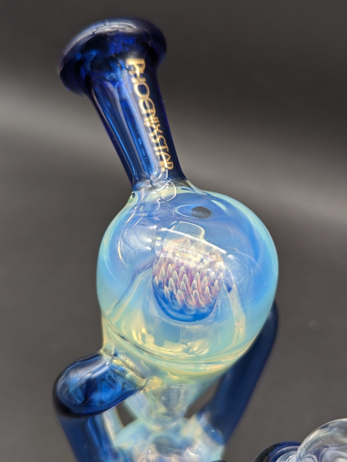 Phoenix Fumed 7" Marble Recycler Dab Rig - Meech Madness Smoke Shop