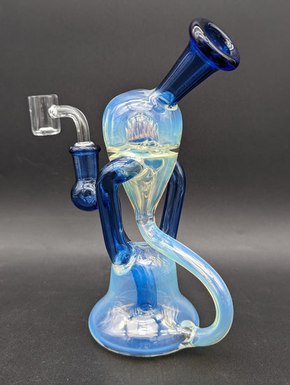 Phoenix Fumed 7" Marble Recycler Dab Rig - Meech Madness Smoke Shop
