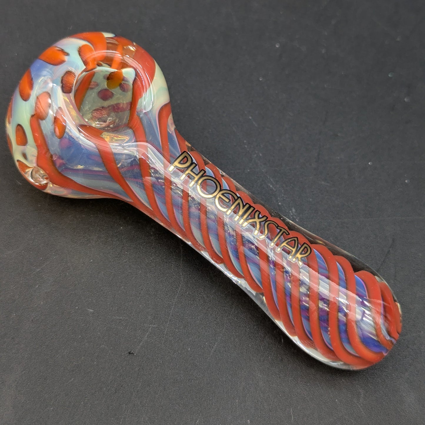 Phoenix Fumed Color Spiral Hand Pipe-Avernic Smoke Shop