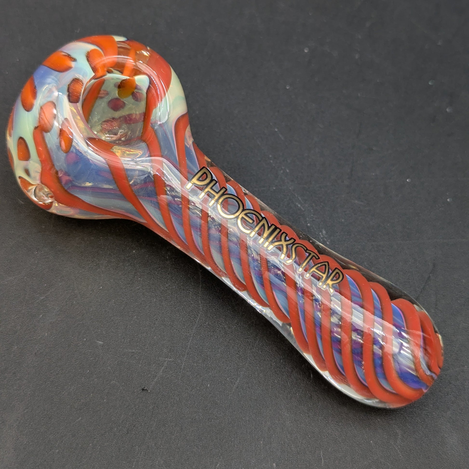 Phoenix Fumed Color Spiral Hand Pipe-Avernic Smoke Shop