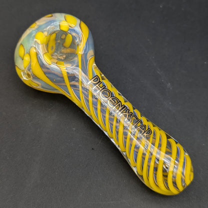 Phoenix Fumed Color Spiral Hand Pipe-Avernic Smoke Shop