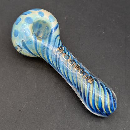 Phoenix Fumed Color Spiral Hand Pipe-Avernic Smoke Shop