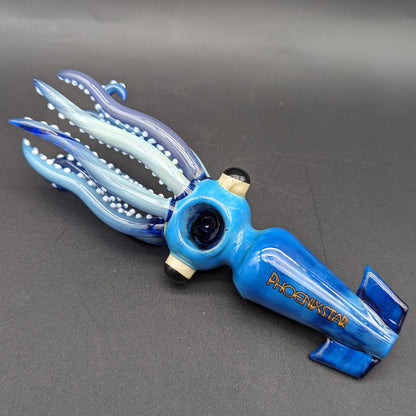 Phoenix Glass 7" Squid Novelty Pipe