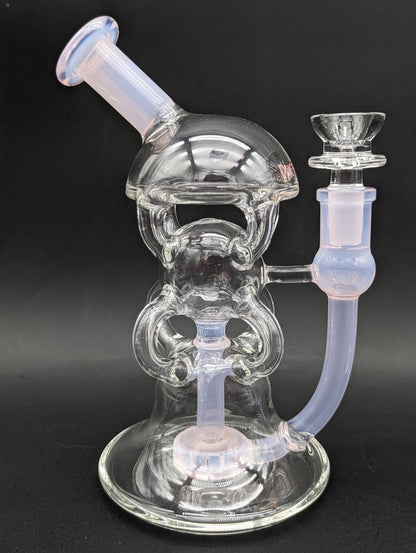 Phoenix Glass Triple Stack Recycler Bong - Meech Madness Smoke Shop