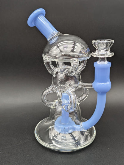 Phoenix Glass Triple Stack Recycler Bong - Meech Madness Smoke Shop