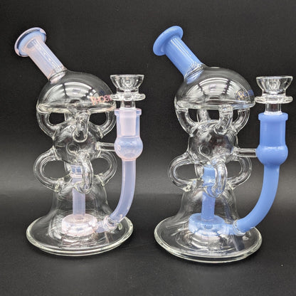 Phoenix Glass Triple Stack Recycler Bong - Meech Madness Smoke Shop