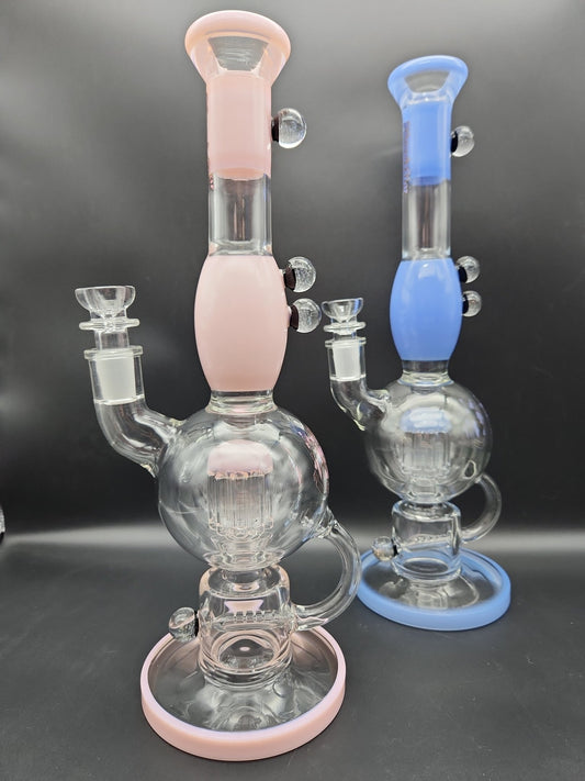 Phoenix Inline Exosphere Water Pipe w/ 10 - Arm Tree Perc - Meech Madness Smoke Shop