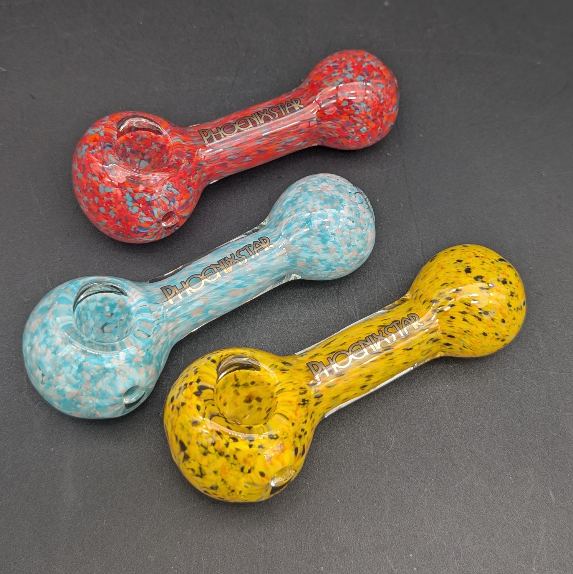 Phoenix Multi Fritted Spoon Pipe-Avernic Smoke Shop