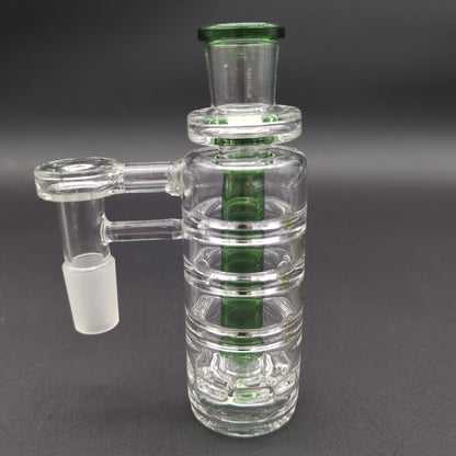 Phoenix Ribbed Ash Catcher with Perc 18mm 90° - Meech Madness Smoke Shop