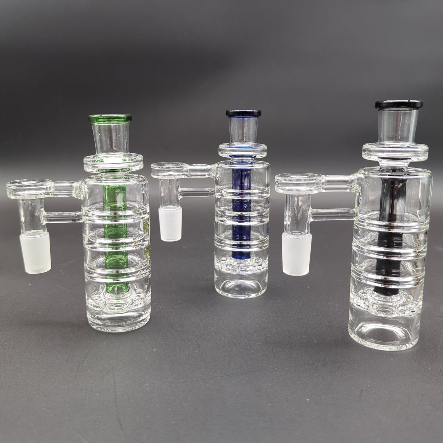 Phoenix Ribbed Ash Catcher with Perc 18mm 90° - Meech Madness Smoke Shop