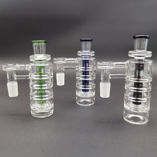 Phoenix Ribbed Ash Catcher with Perc 18mm 90° - Meech Madness Smoke Shop