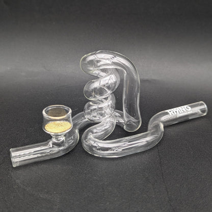 Phoenix Rising Upward Spiral Hand Pipe | 7" - Meech Madness Smoke Shop