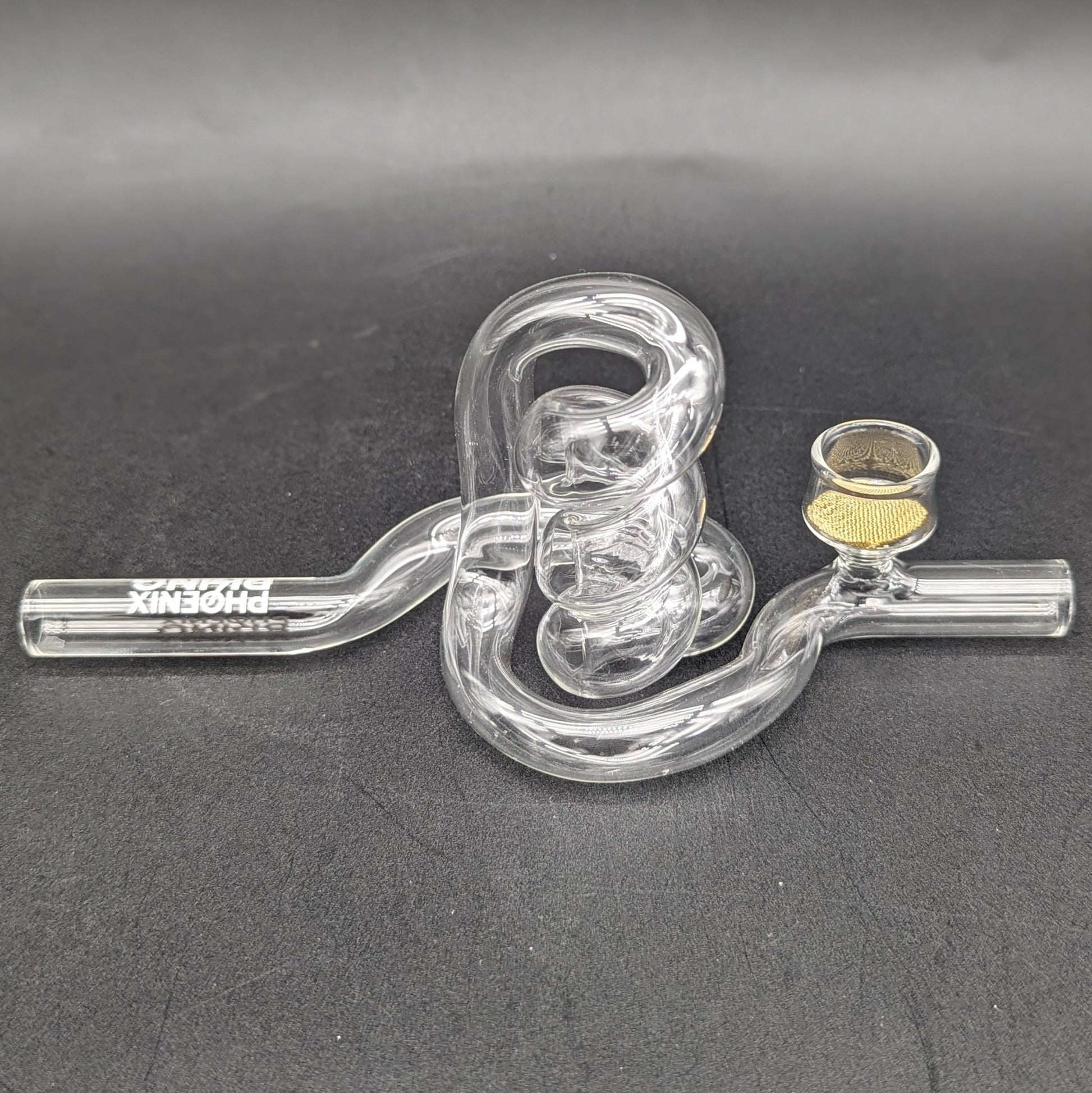 Phoenix Rising Upward Spiral Hand Pipe | 7" - Meech Madness Smoke Shop