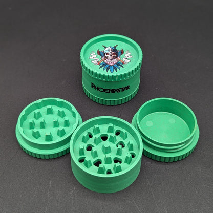 Phoenix Skull Gladiator Acrylic Grinder - Meech Madness Smoke Shop