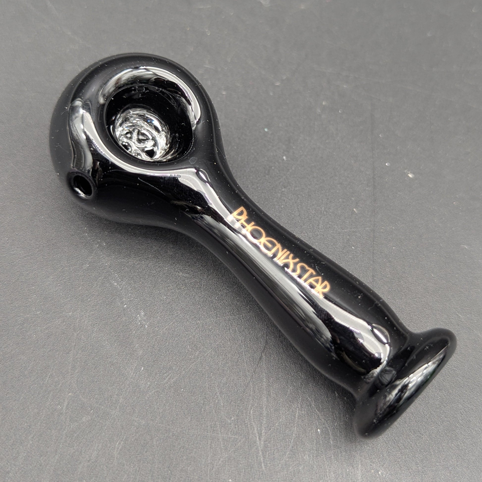 Phoenix Solid Color Screen Pipe w/ Flat Mouth-Avernic Smoke Shop