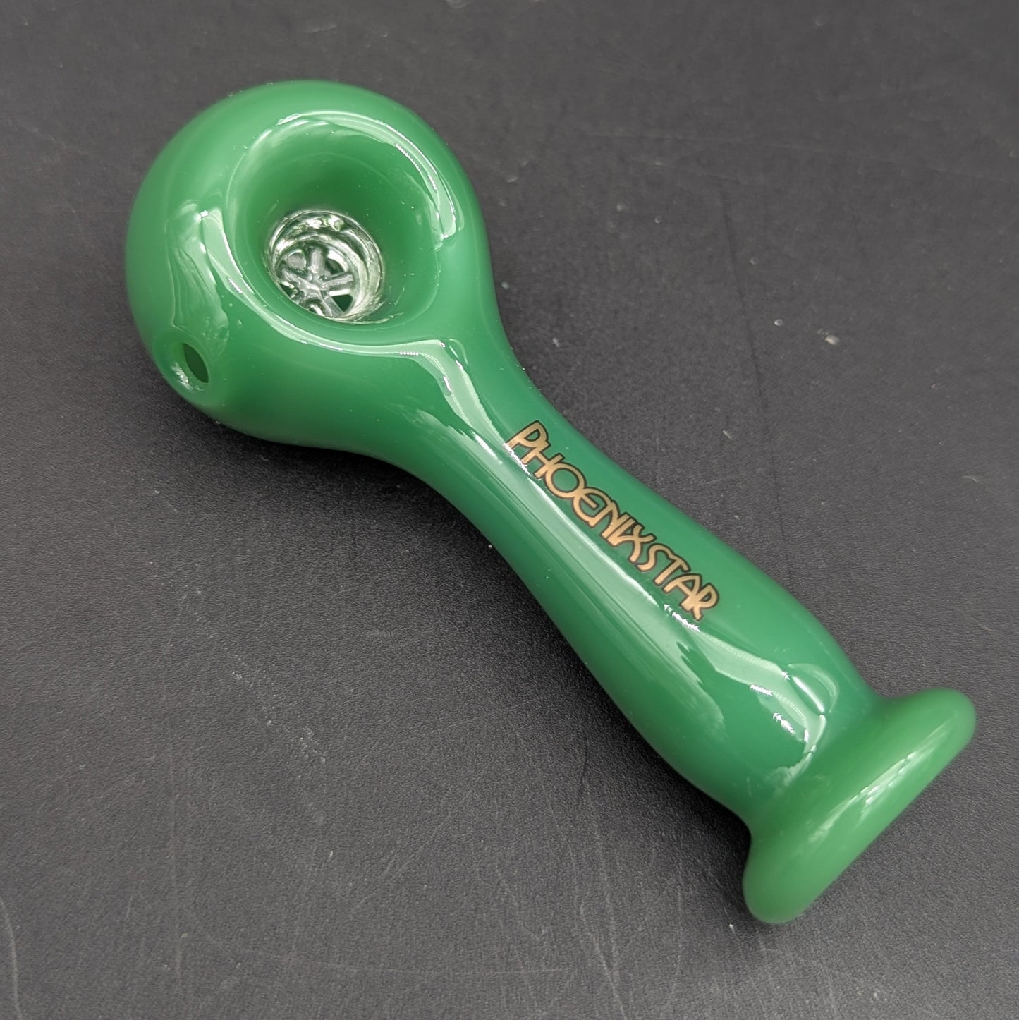 Phoenix Solid Color Screen Pipe w/ Flat Mouth-Avernic Smoke Shop
