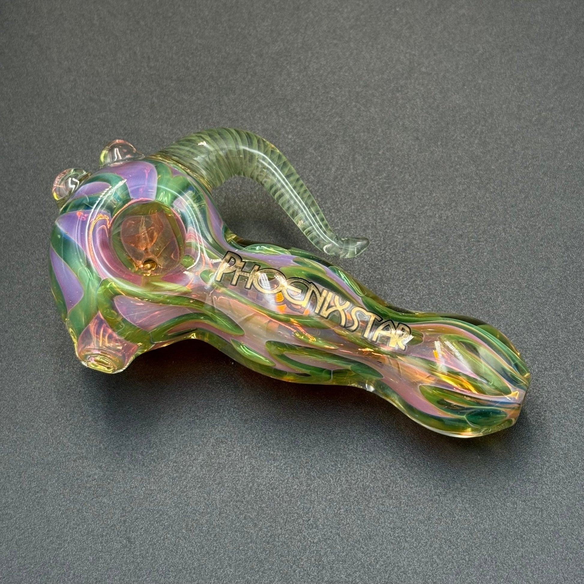 Phoenix Star Silver Fumed Spoon Pipe - Meech Madness Smoke Shop