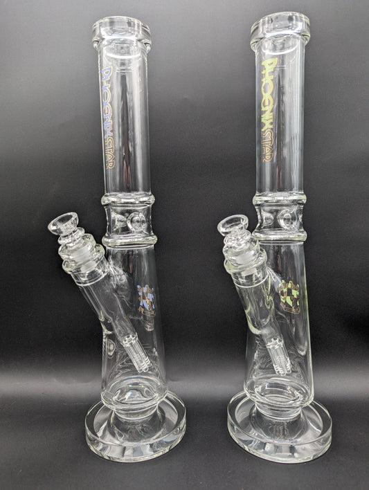 Phoenix Thick Glass Bong w/ Diffused Downstem - Meech Madness Smoke Shop