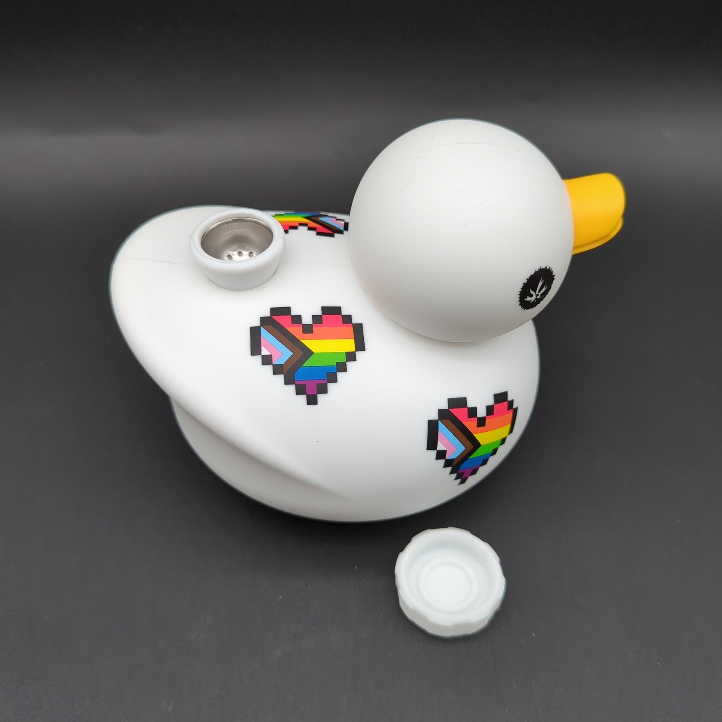 Pipa de agua de silicona con forma de pato Kwack de Piecemaker, 4,75"