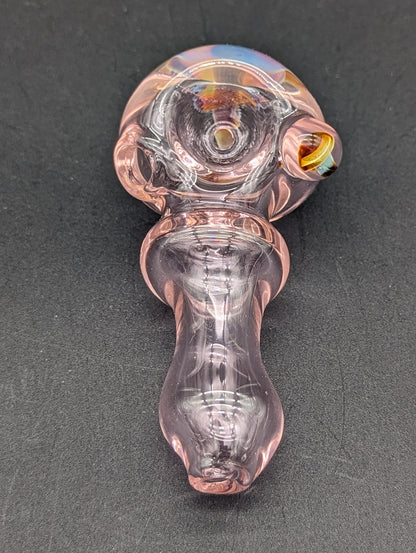 Pink Mushroom Spoon Pipe - Reading Glass Militia - Meech Madness Smoke Shop