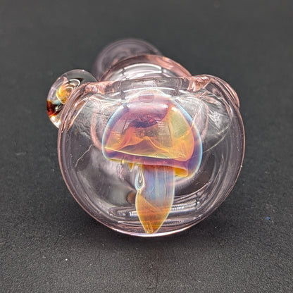 Pink Mushroom Spoon Pipe - Reading Glass Militia - Meech Madness Smoke Shop