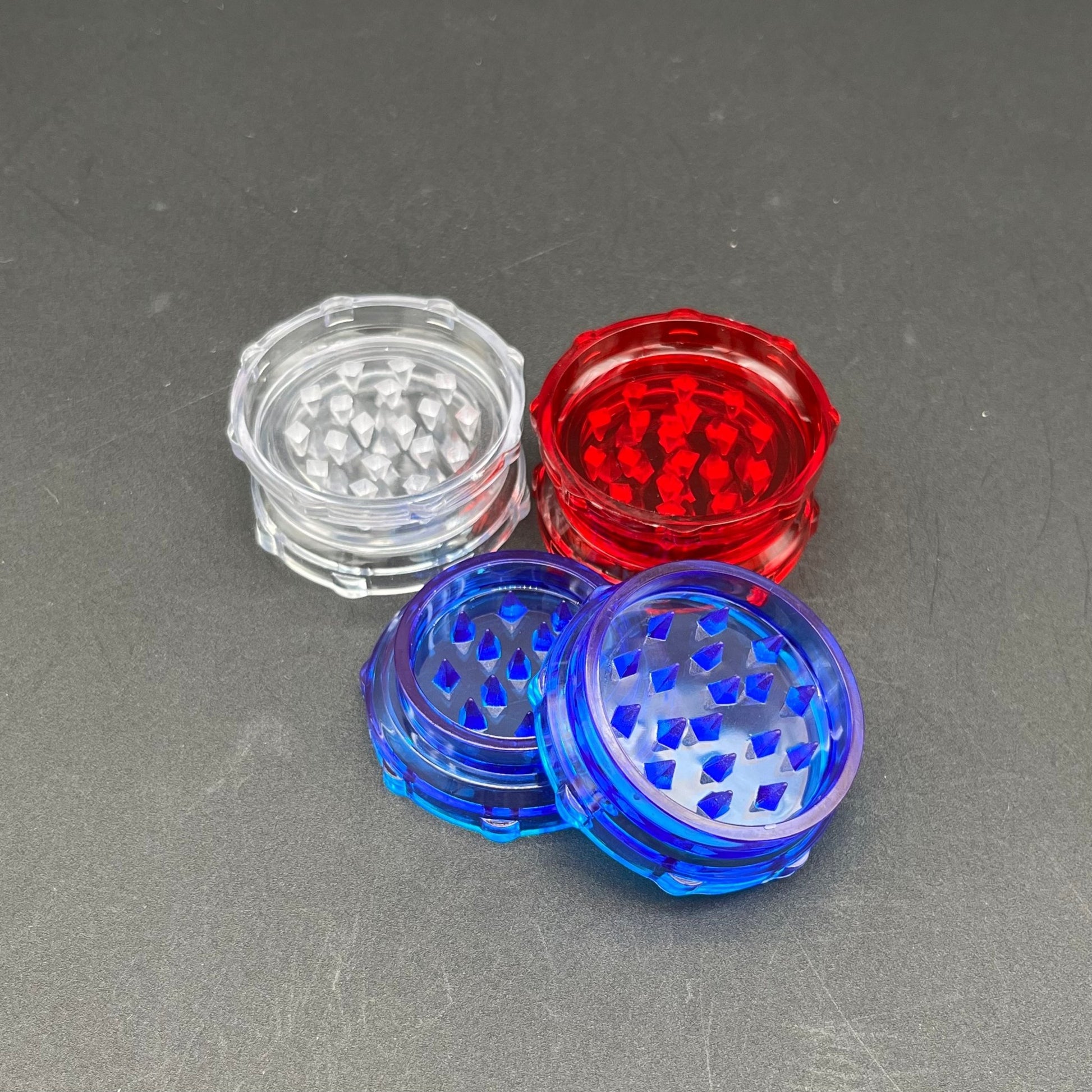 Plain Transluscent Acrylic Grinder | 2pc | 2" - Meech Madness Smoke Shop