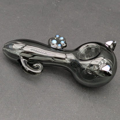 Pretty Cat Glass Spoon Pipe | 4"