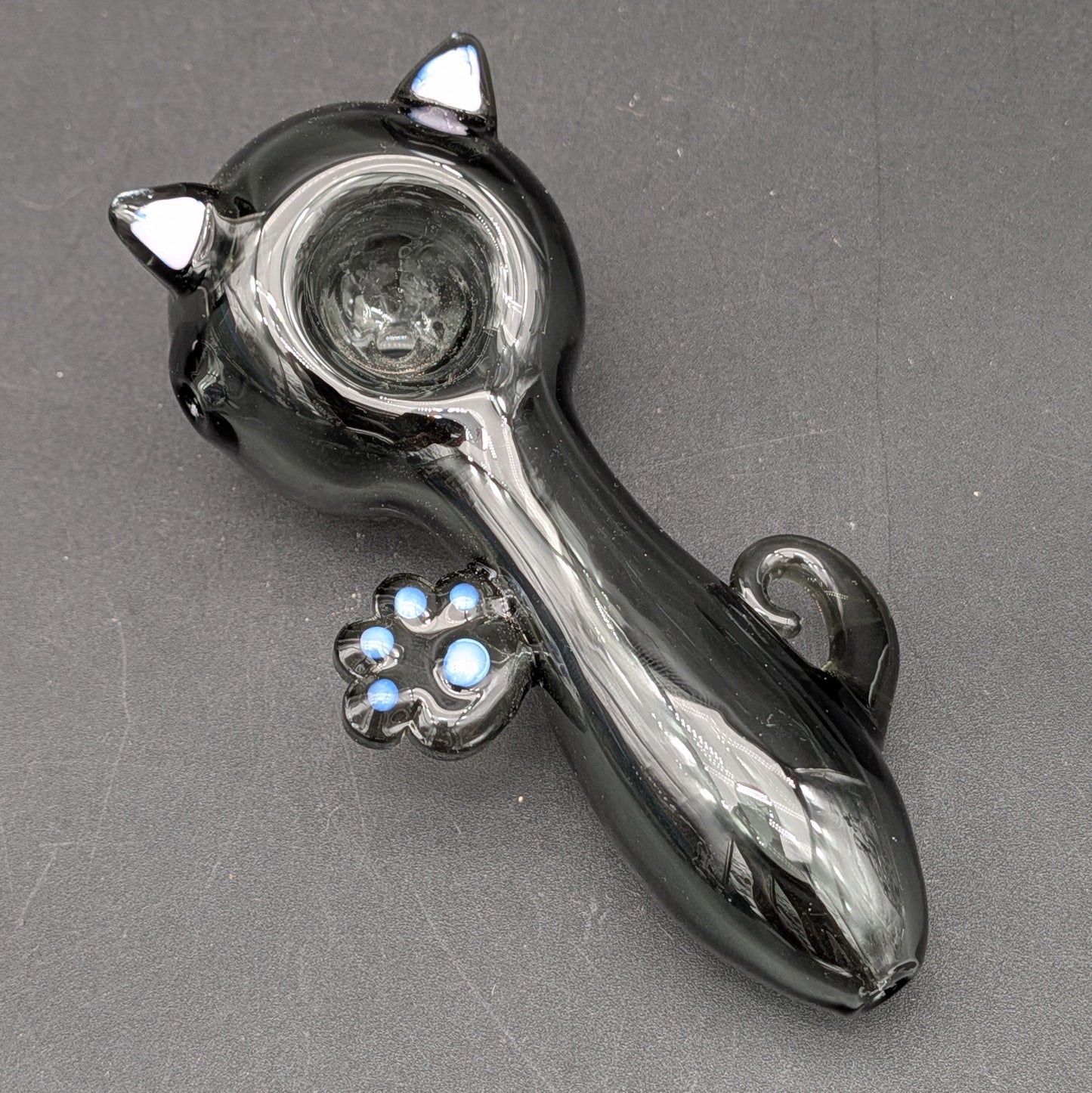 Pretty Cat Glass Spoon Pipe | 4"