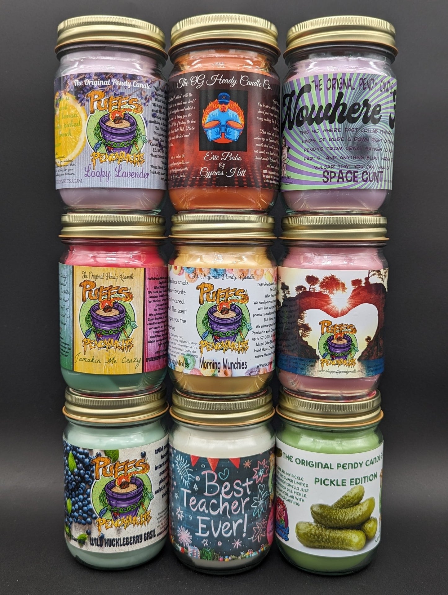 Puffs Pendy Melts - Candles w/ Pendants - Meech Madness Smoke Shop