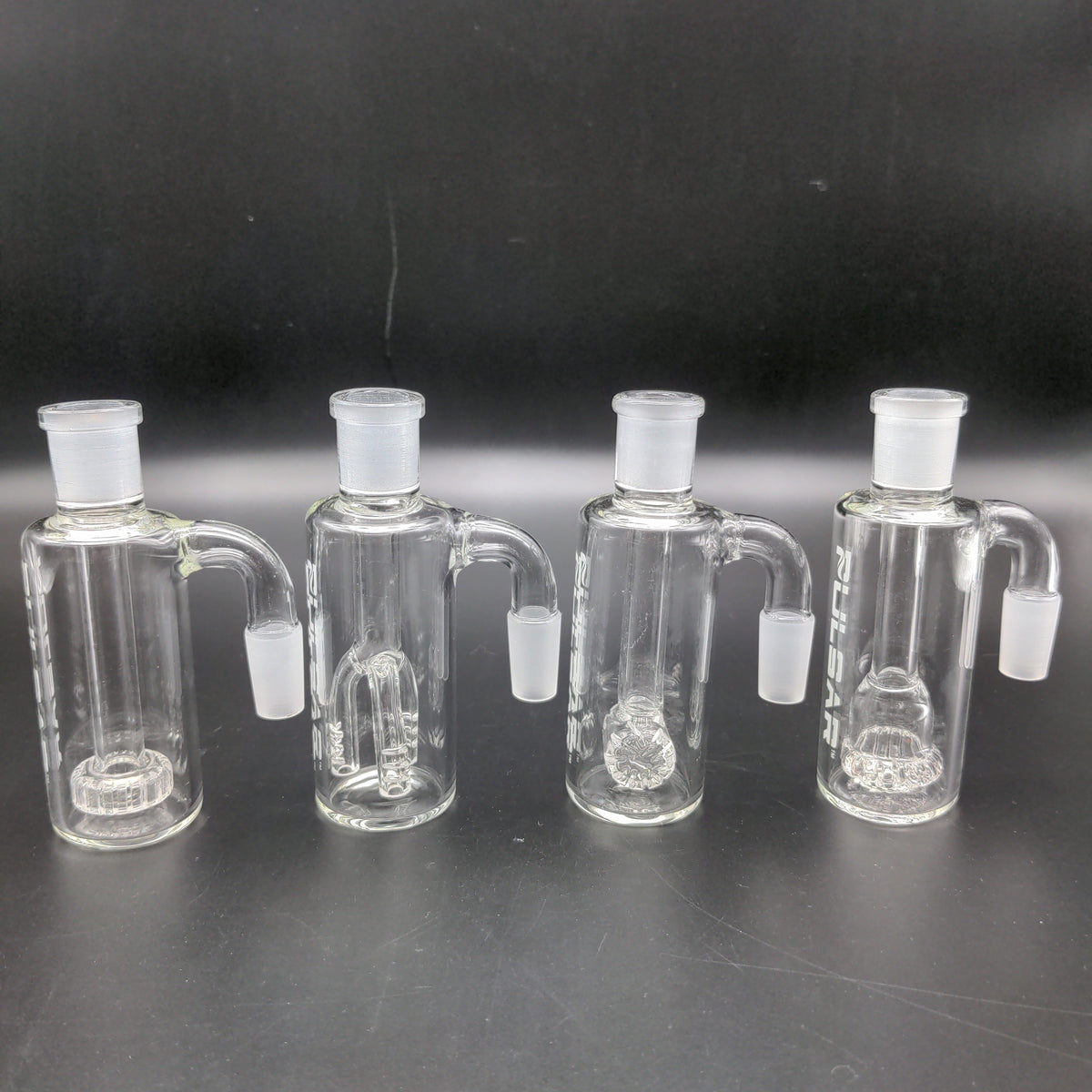 Pulsar 14mm Clear Ash Catchers - Assorted Percs-Meech Madness Smoke Shop