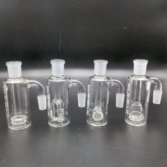 Pulsar 14mm Clear Ash Catchers - Assorted Percs-Meech Madness Smoke Shop