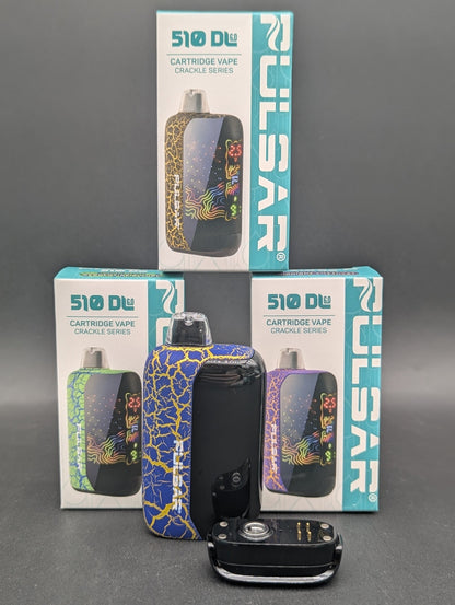 Pulsar 510 Discrete LCD Screen Vape Bar | Crackle Series - Meech Madness Smoke Shop