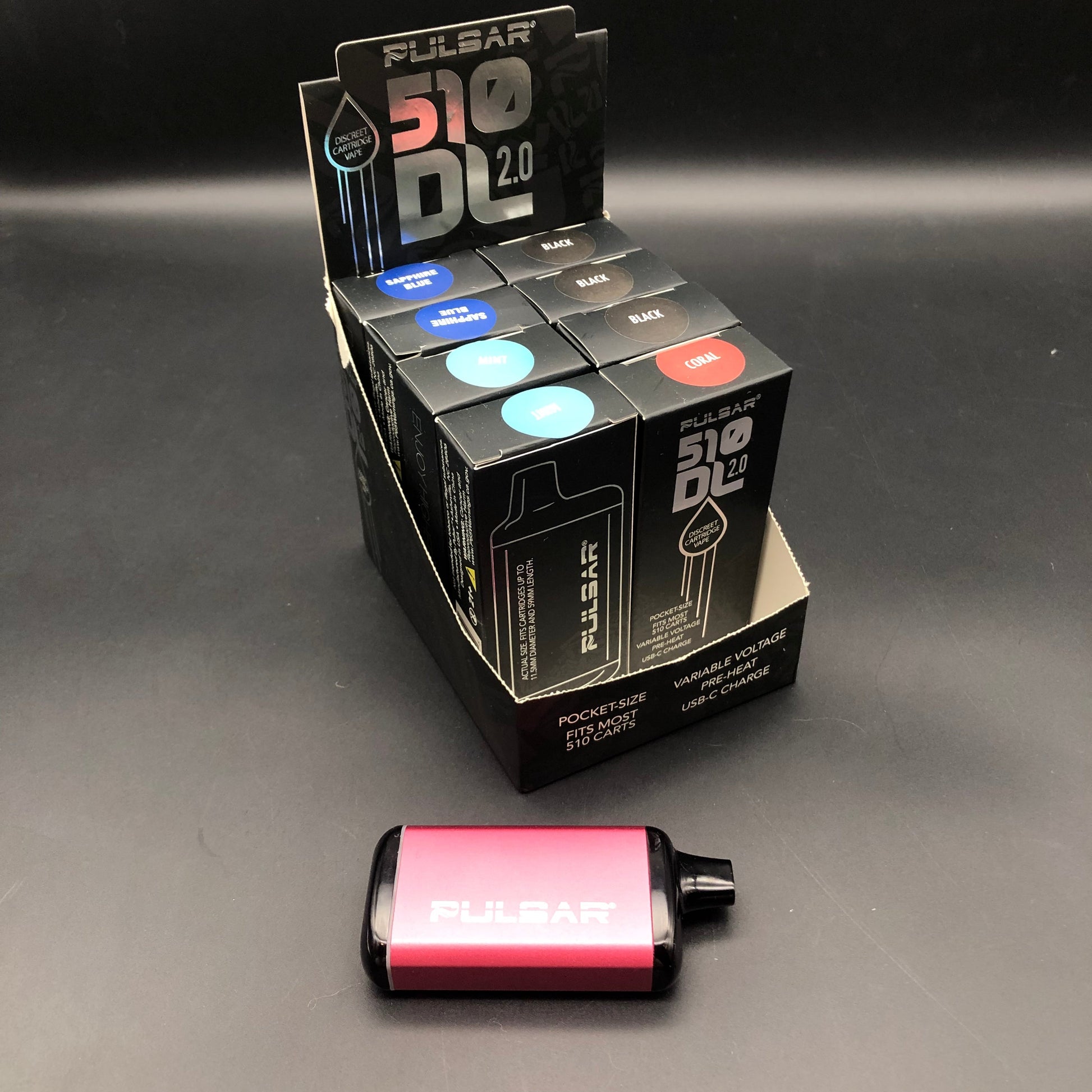 Pulsar 510 DL 2.0 Auto-Draw VV Vape Bar - 650mAh/Asst-Avernic Smoke Shop