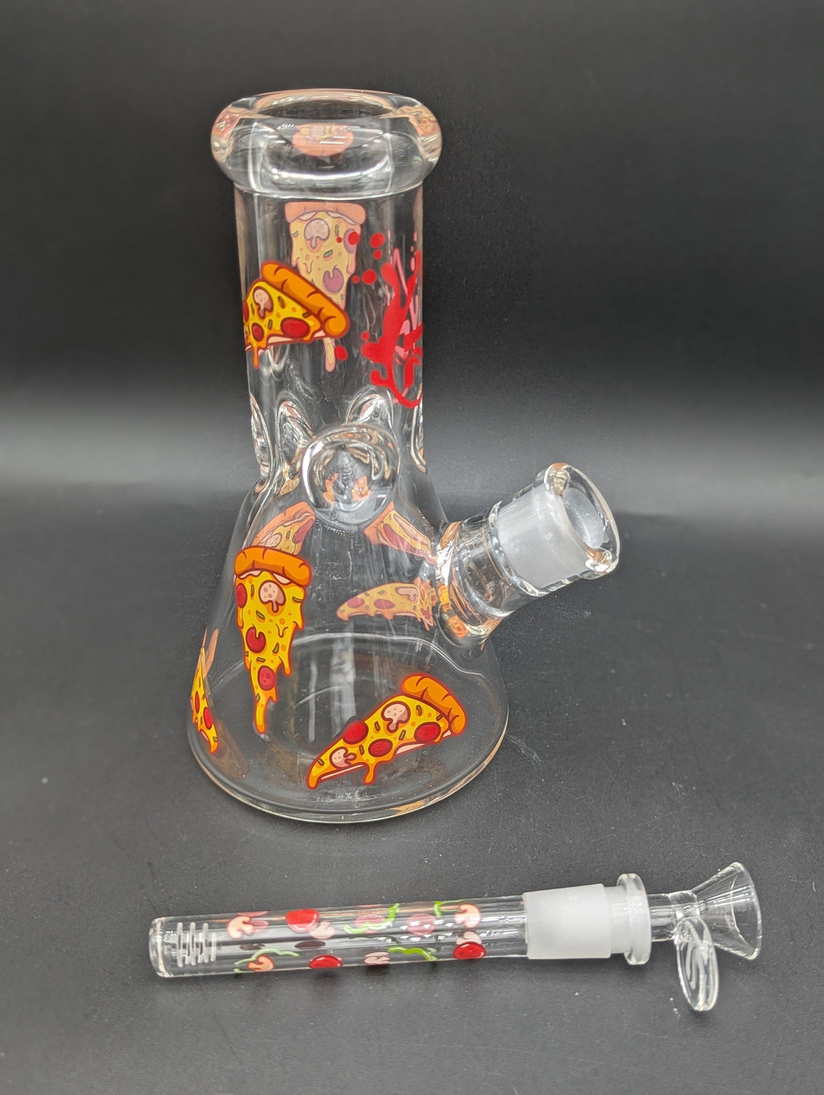 Pulsar 8" Pizza Glass Beaker Bong-Avernic Smoke Shop