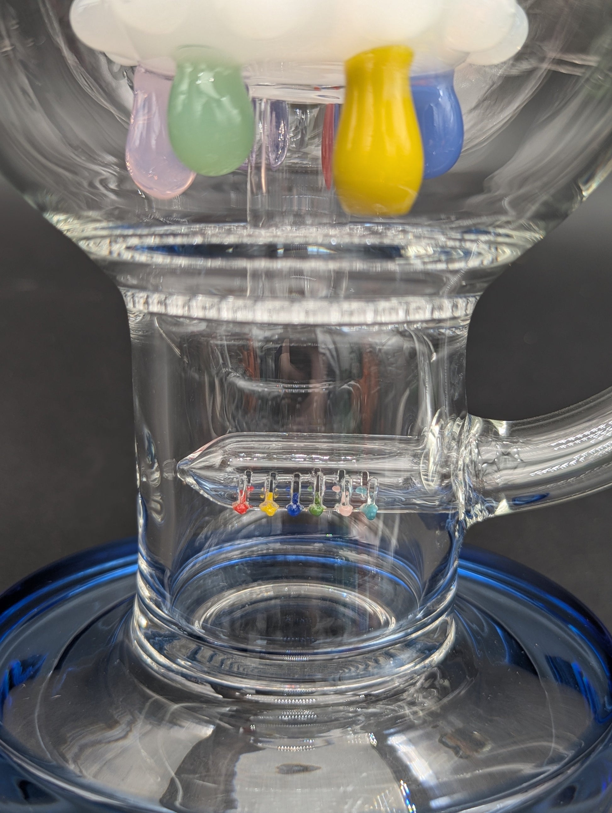 Pulsar Acid Rainbows Bubble Base Glass Water Pipe | 12.75"-Avernic Smoke Shop