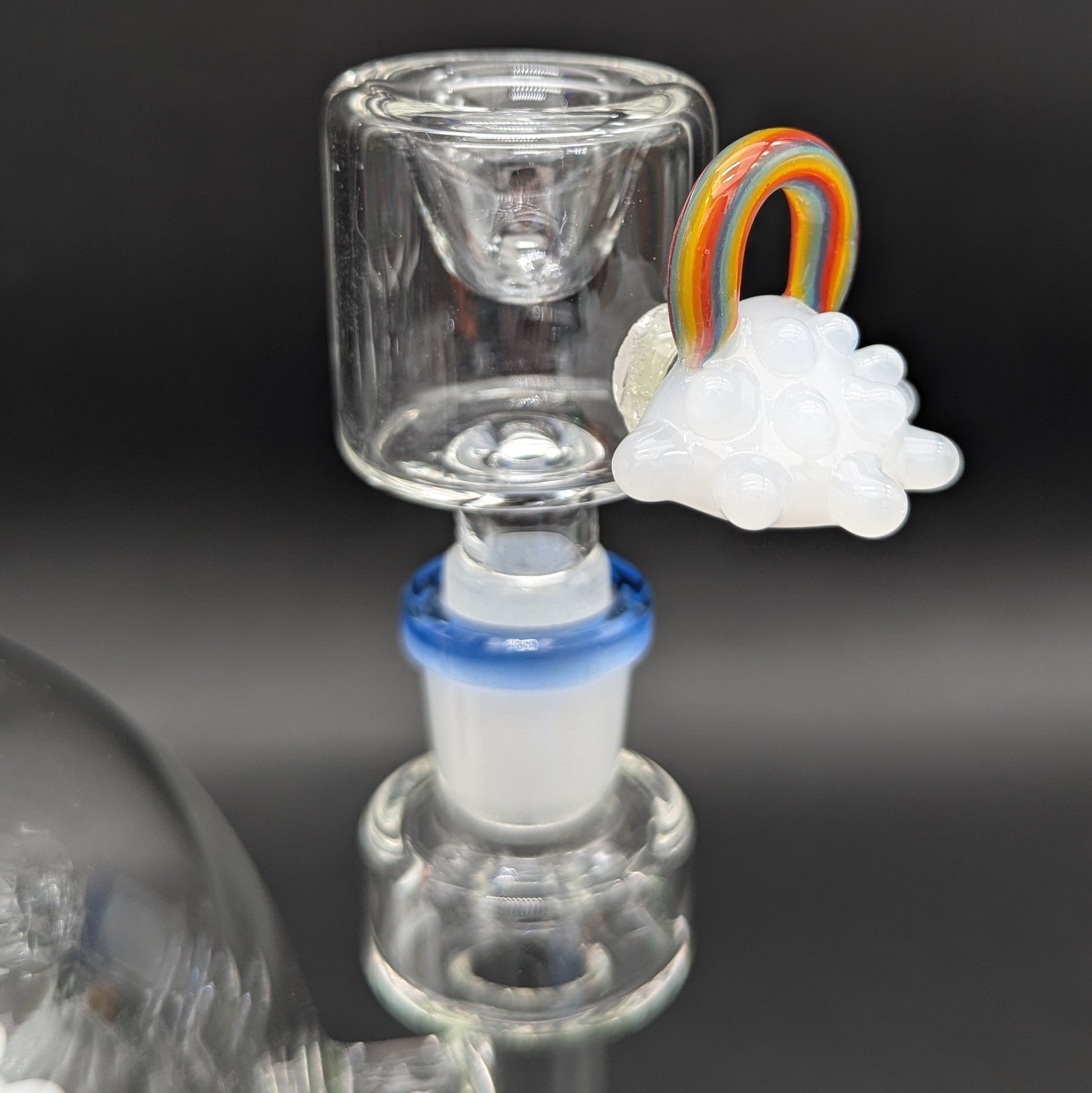 Pulsar Acid Rainbows Bubble Base Glass Water Pipe | 12.75"-Avernic Smoke Shop