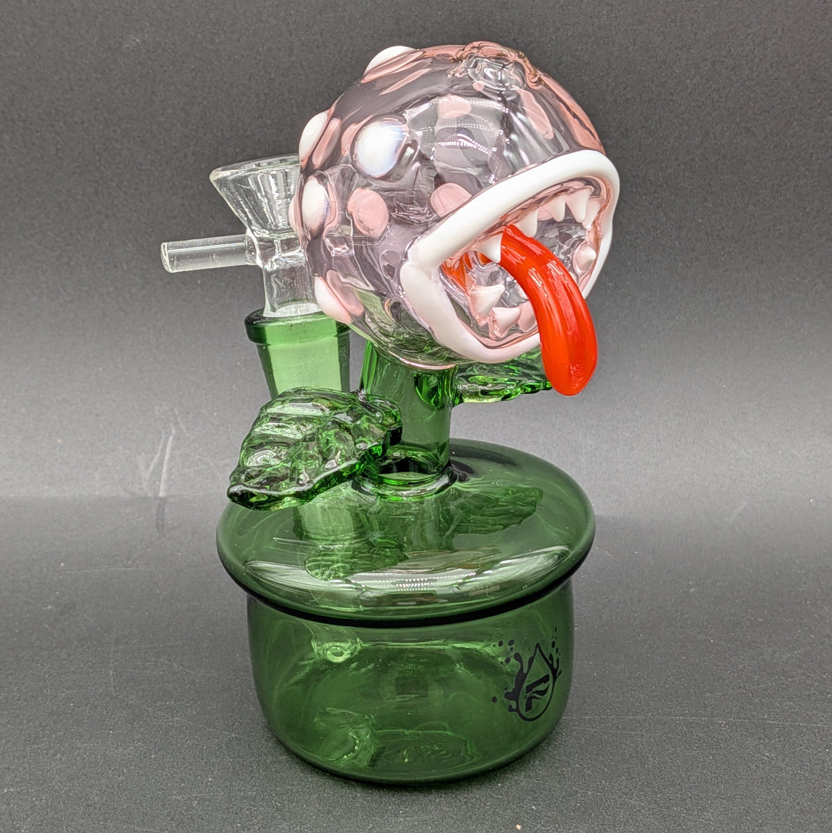 Pulsar Angry Flower Pot Glass Water Pipe 5.5"