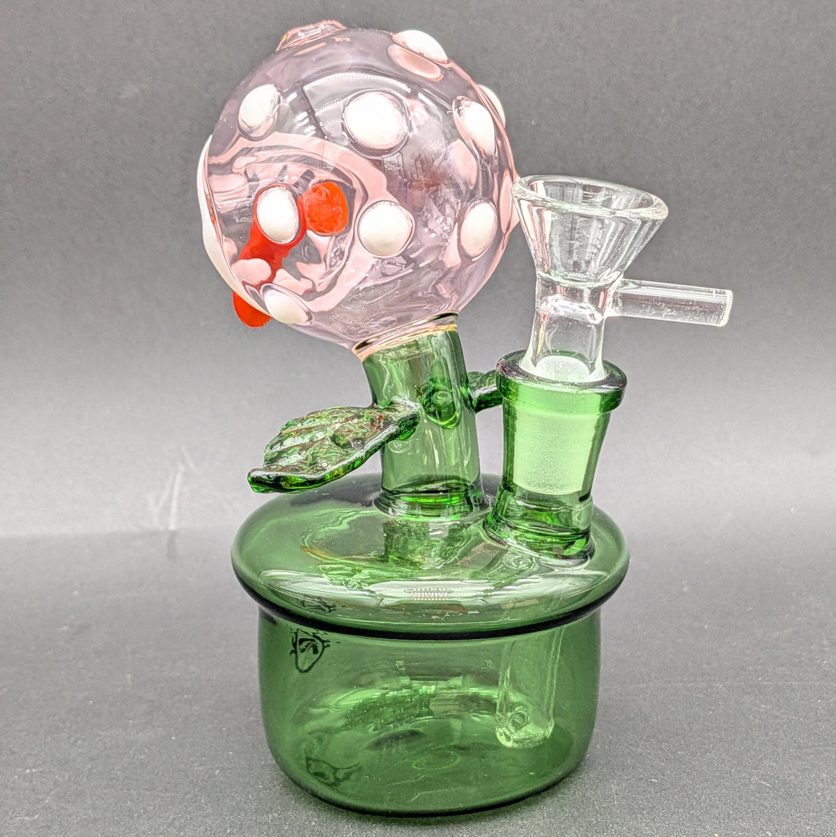 Pulsar Angry Flower Pot Glass Water Pipe 5.5"