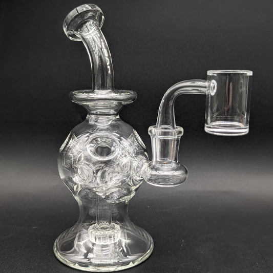 Pulsar Ball Egg Style Dab Rig - 7" / 14mm F / Clear - Meech Madness Smoke Shop
