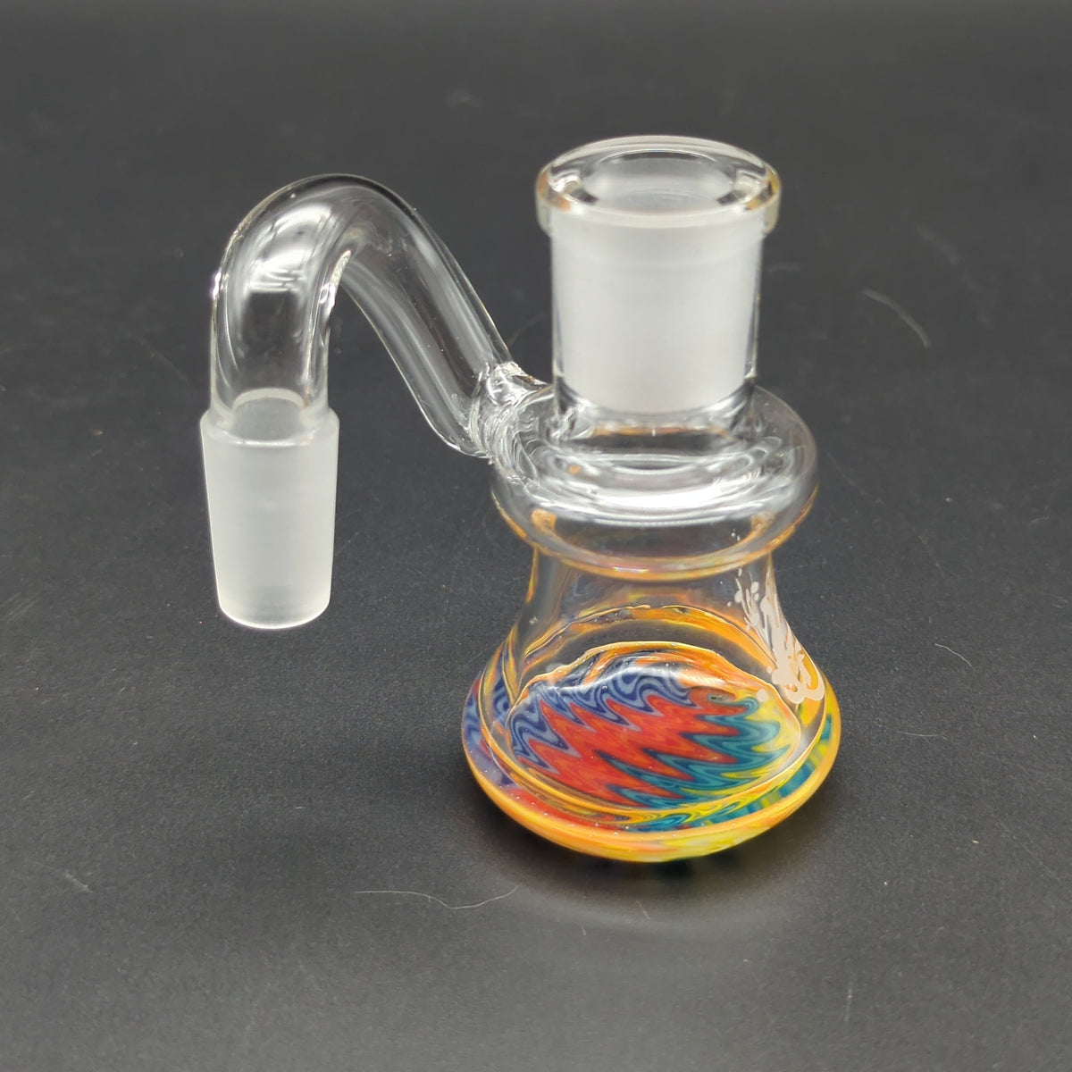 Pulsar Color Worked Dry Ash Catcher - 14mm 90 Degrees-Meech Madness Smoke Shop