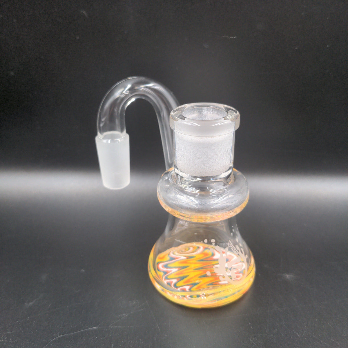 Pulsar Color Worked Dry Ash Catcher - 14mm 90 Degrees-Meech Madness Smoke Shop