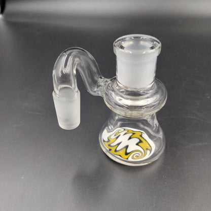 Pulsar Color Worked Dry Ash Catcher - 14mm 90 Degrees-Meech Madness Smoke Shop