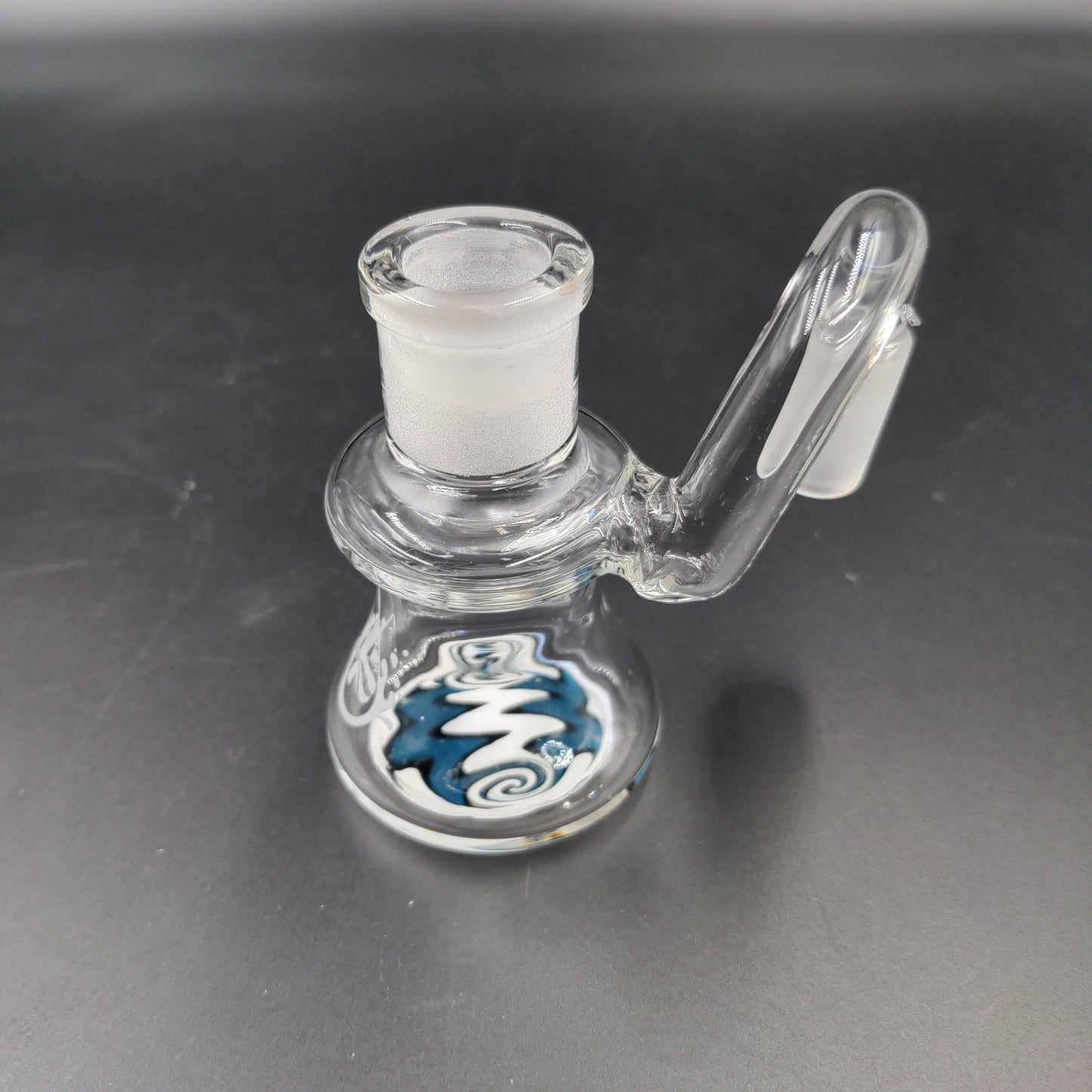 Pulsar Color Worked Dry Ash Catcher - 14mm 90 Degrees-Meech Madness Smoke Shop