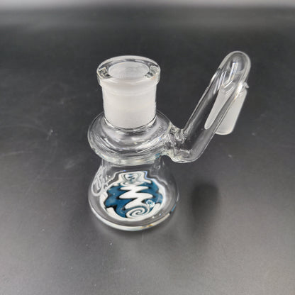 Pulsar Color Worked Dry Ash Catcher - 14mm 90 Degrees-Meech Madness Smoke Shop